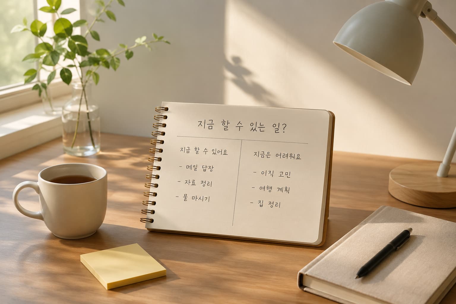 머릿속이 복잡할 때 정리 기준 한 가지